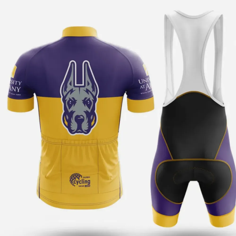 University at Albany Cycling Jersey Ver.2 Wolf Yellow/Purple/Grey