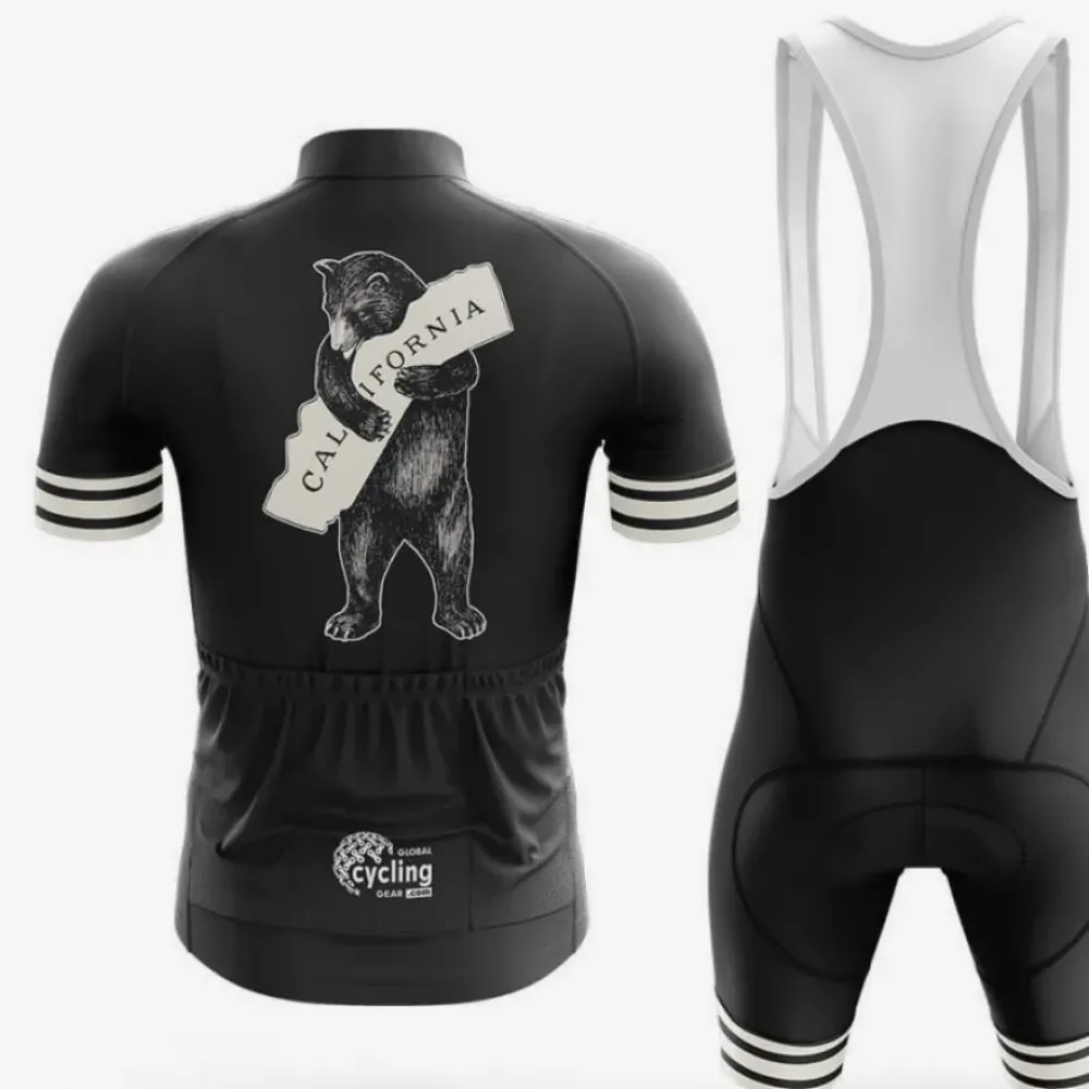 California Cycling Kit Bear Hug Black/White/Grey