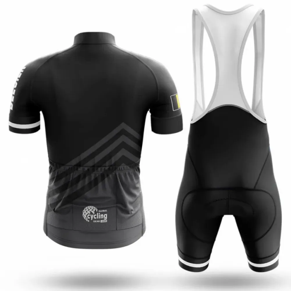 Belgien S5 Long Sleeve Black/Red/Grey Cycling Jersey