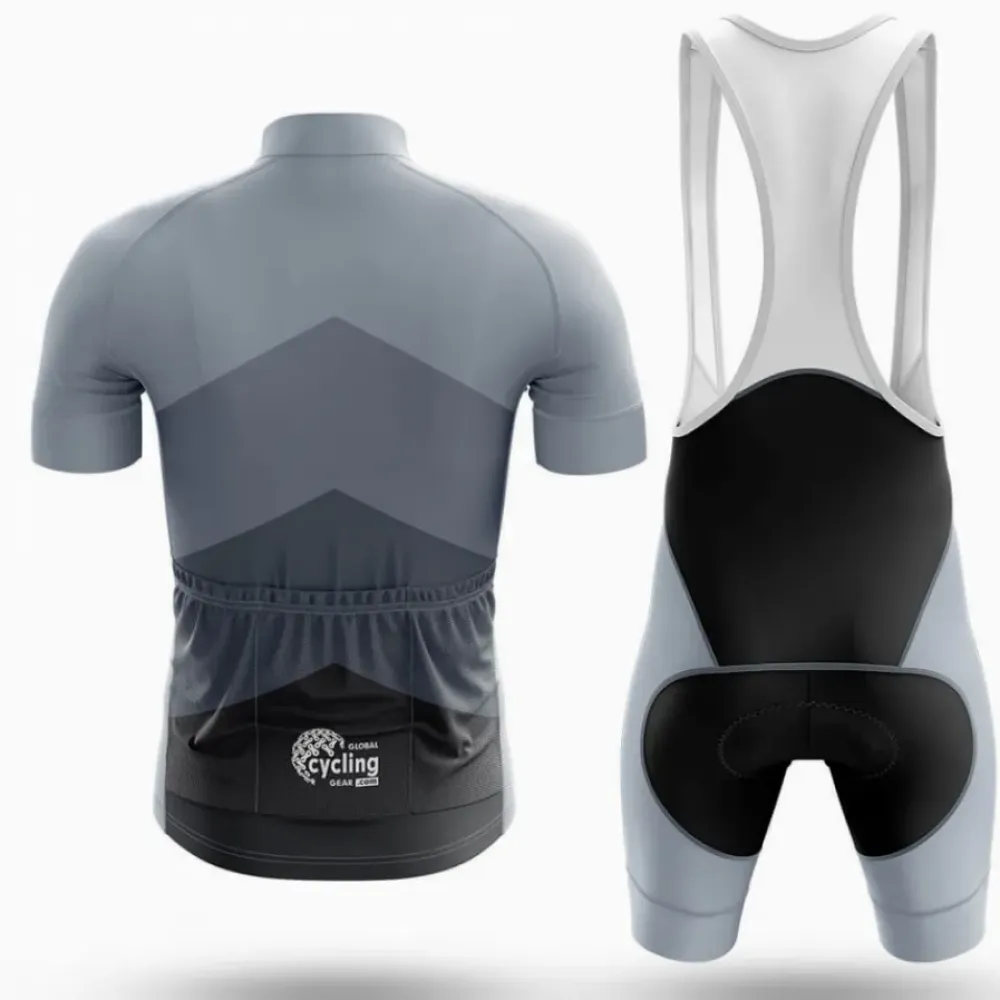 Classic Gradient Cycling Jersey Grey/Black/Grey