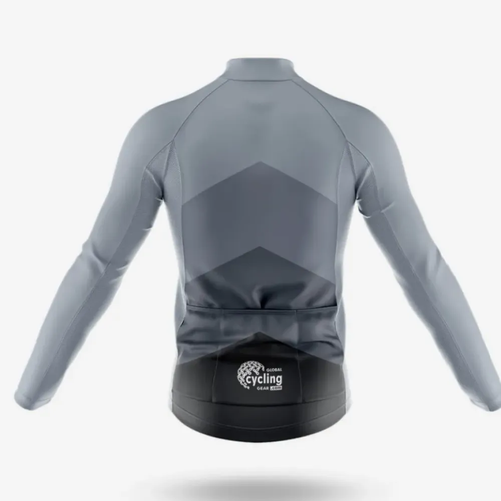 Classic Gradient Cycling Jersey Grey/Black/Grey