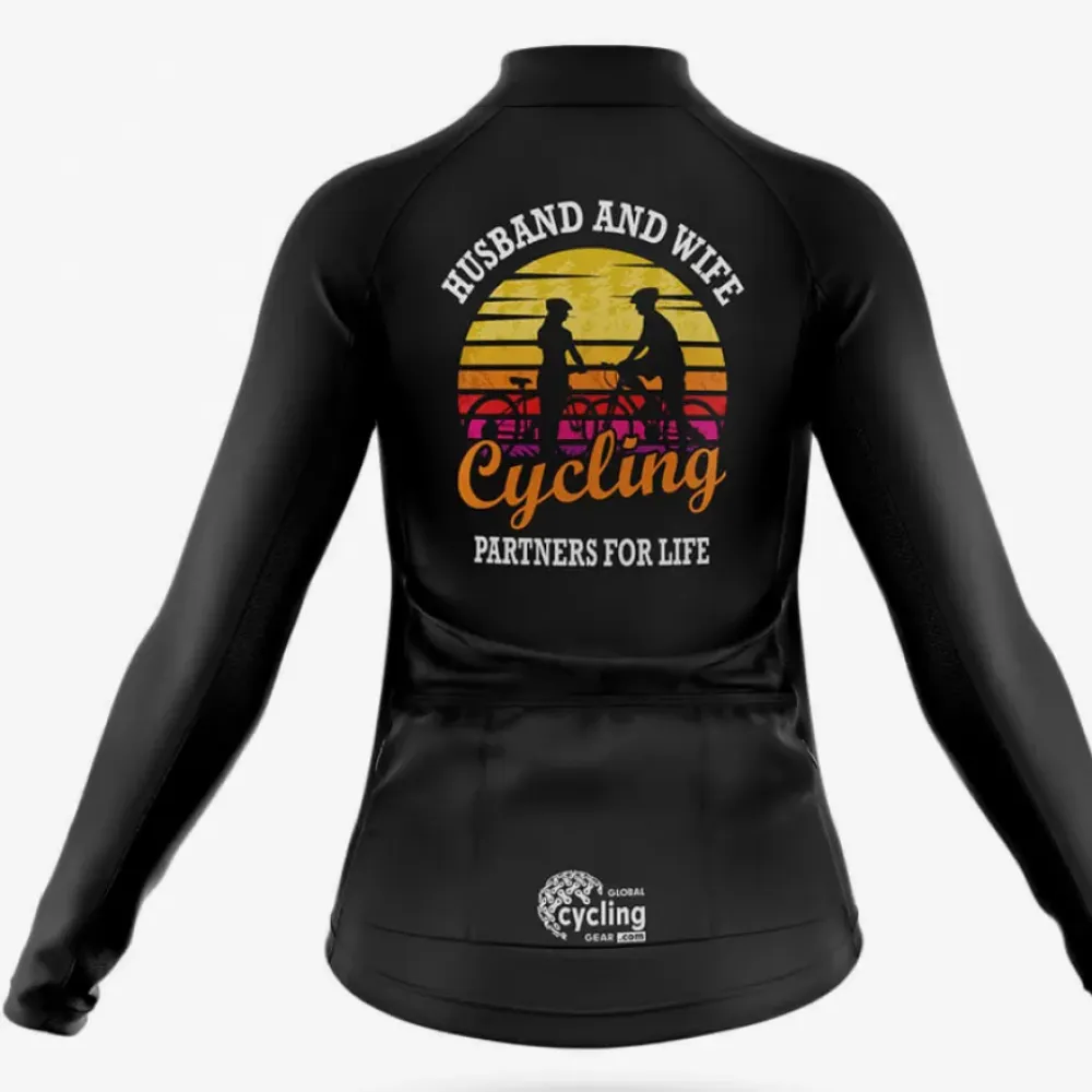 Husband And Wife Cycling Partners Black/Orange/Sunrise
