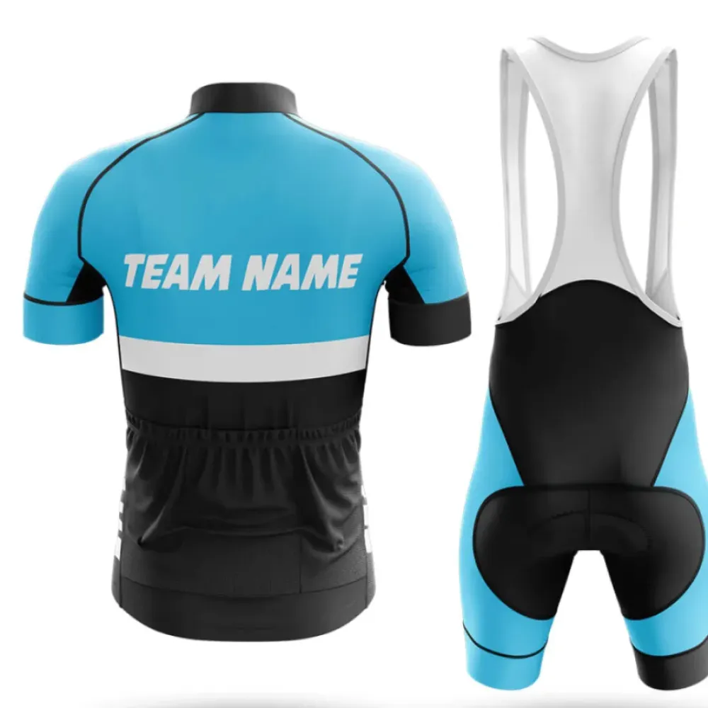 Custom Team Name M31 Cycling Jersey Black/Blue/White