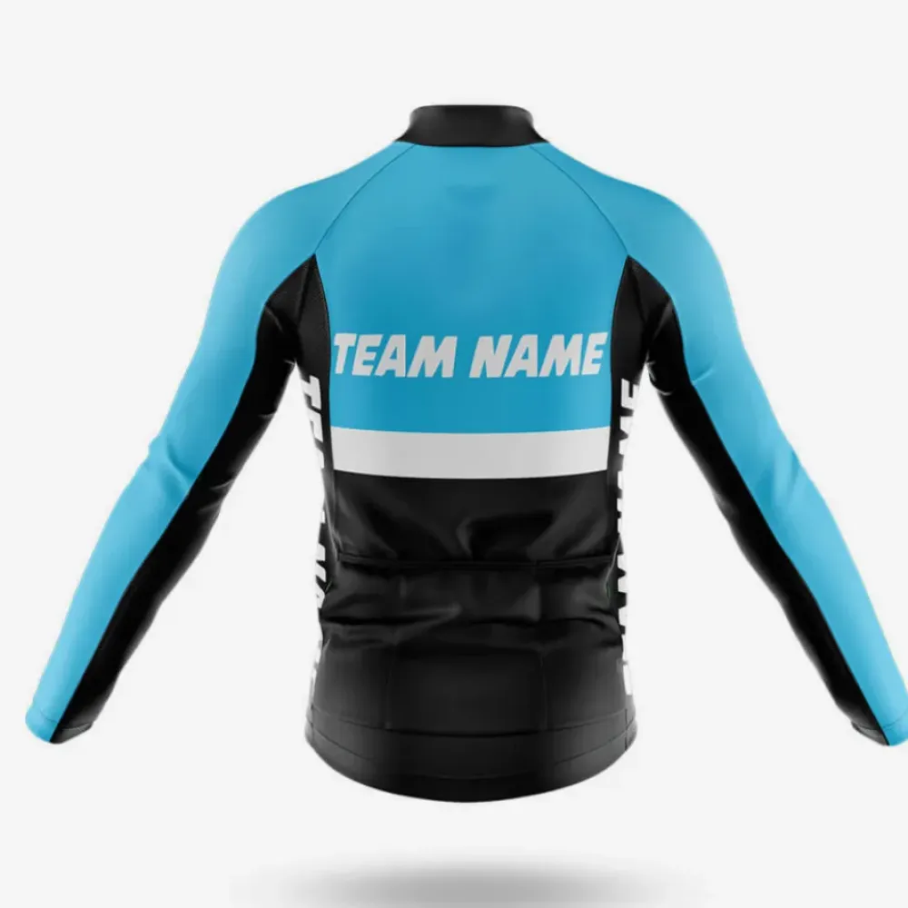 Custom Team Name M31 Cycling Jersey Black/Blue/White