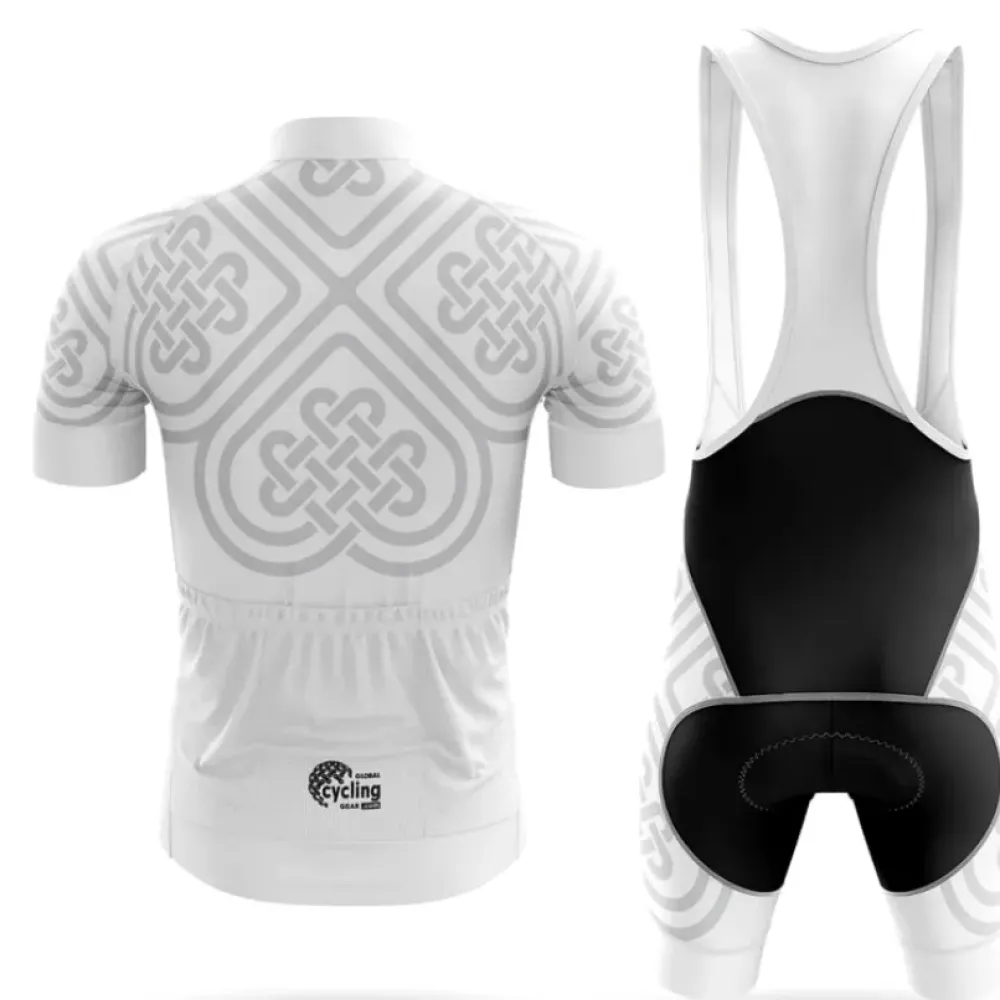 België S13 Long Sleeve Cycling Jersey White/Grey/Red