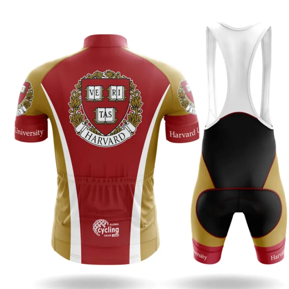 Harvard Cycling Bibs Comfortable Black/Gold/Red