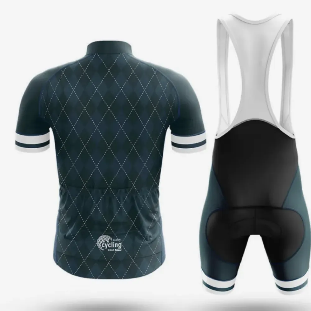 Cycling And Jesus Cycling Kit Full Set Navy/White/Grey