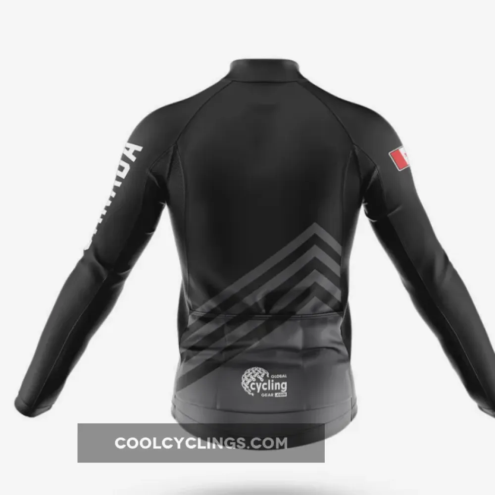 Canada S5 Black Full Set Cycling Kit Black/White/Red