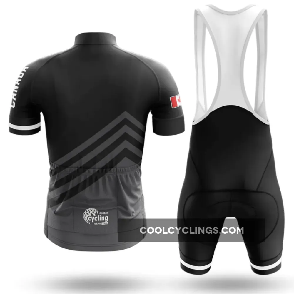 Canada S5 Black Full Set Cycling Kit Black/White/Red