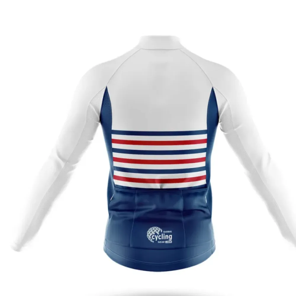 Colorado S27 Long Sleeve Cycling Jersey Navy/White/Red