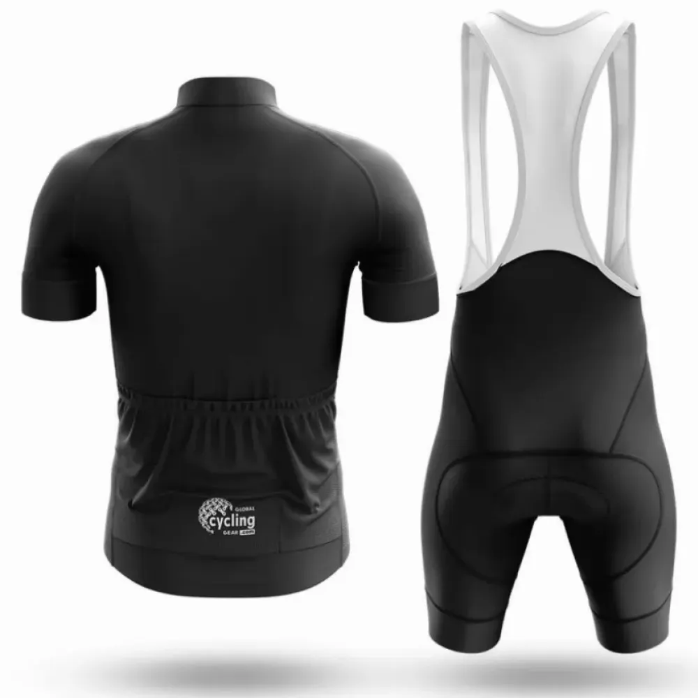 Cycling Kit Basic Black Full Set White/Black/Silver