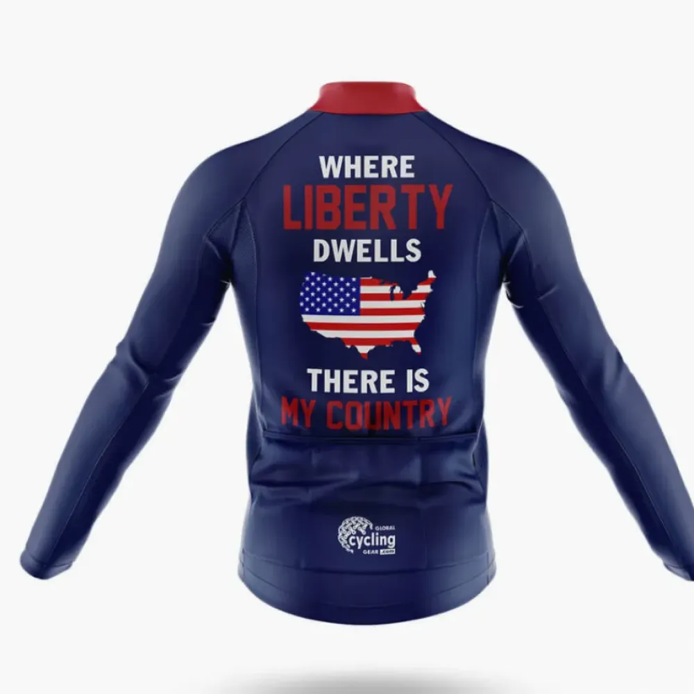 Liberty Cycling Jersey American Pride Navy/Red/White