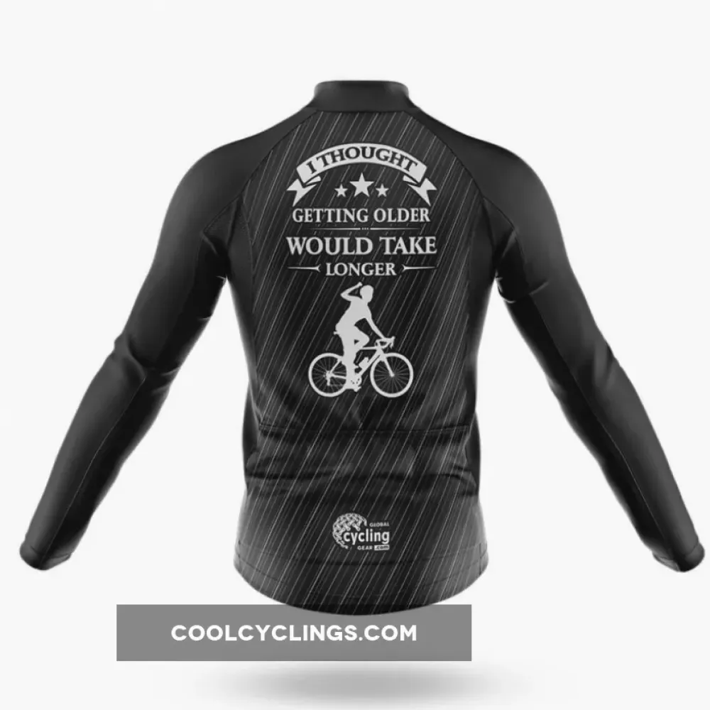 Cycling Jersey Longer Take Black/White/Grey