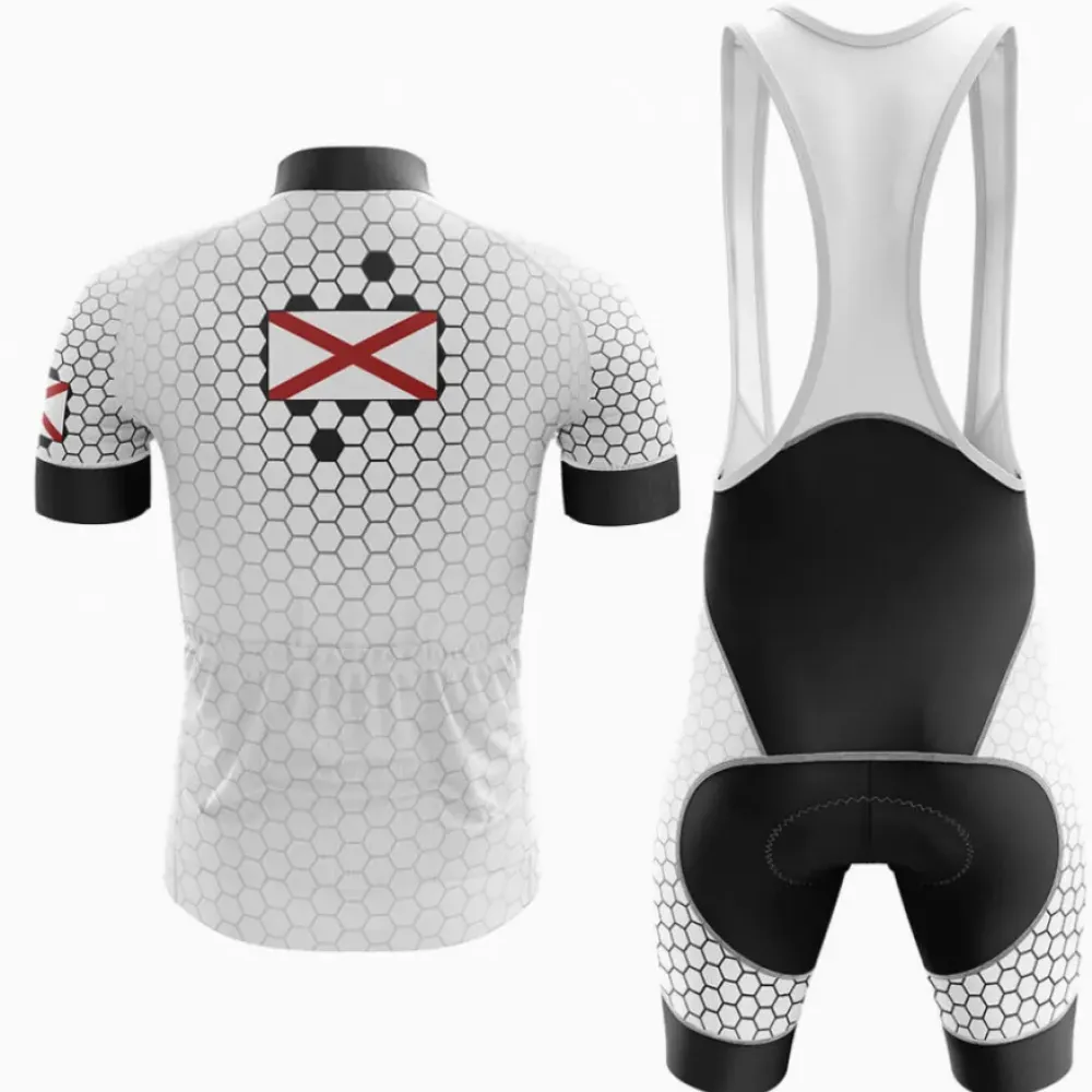 Alabama V7 Hexagon Pattern White/Black/Red