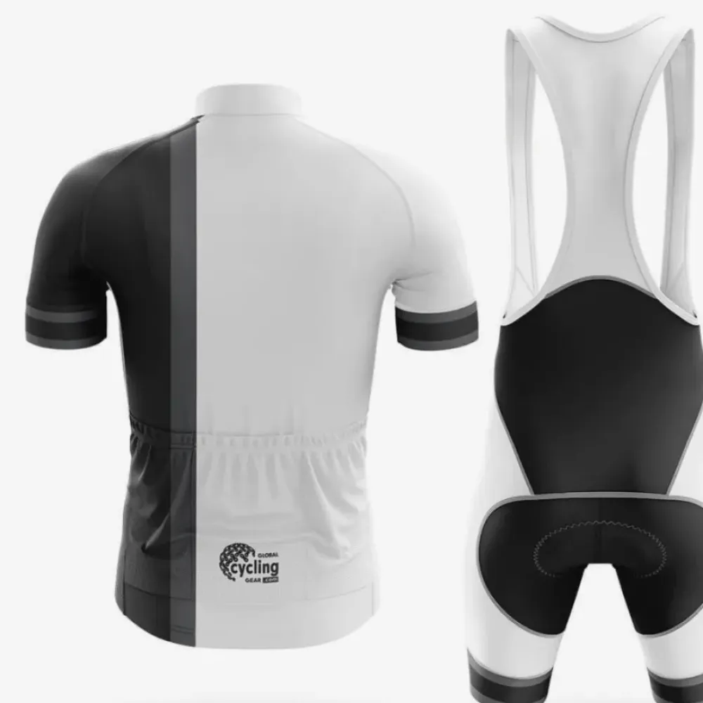 December Long Sleeve Cycling Jersey White/Black/Grey
