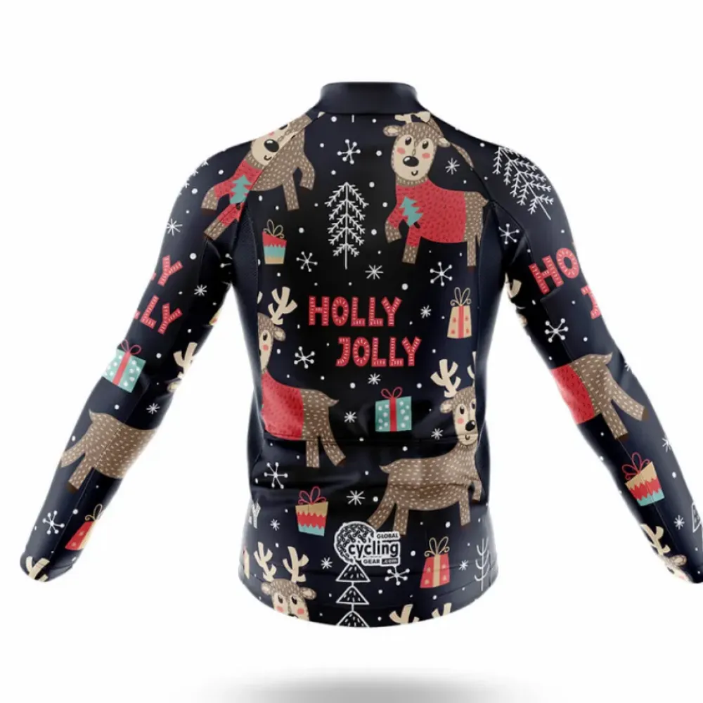 Bibfuls Holly Jolly Cycling Kit Navy/Red/Grey