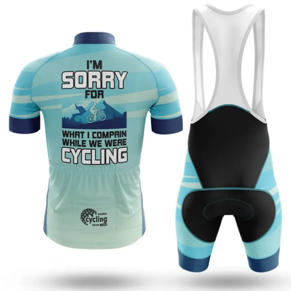 Cycling Bibs Comfortable Blue/White/Black