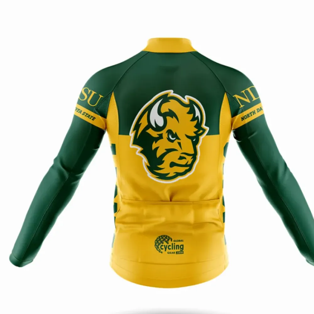North Dakota State University Cycling Kit Full Set Ver.2 Feature Green/Yellow/Black