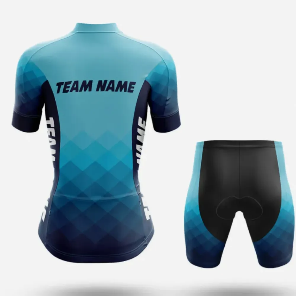 Custom Team Name M15 Geometric Pattern Teal/Black/White