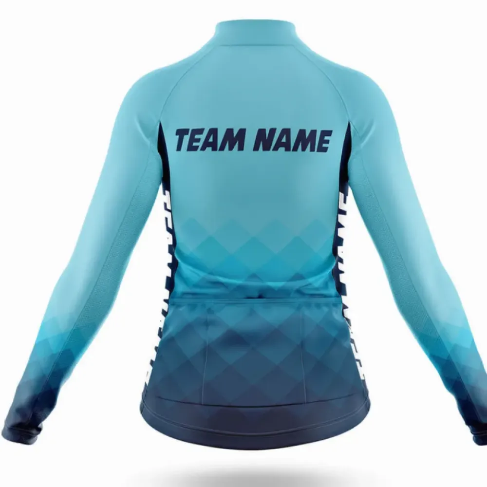 Custom Team Name M15 Geometric Pattern Teal/Black/White