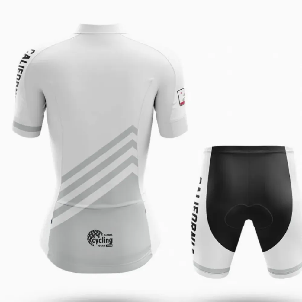California S4 Cycling Kit Full Set White/Black/Grey