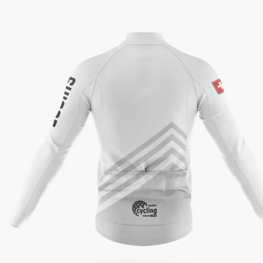 Suisse S5 White/Grey/Red Cycling Jersey