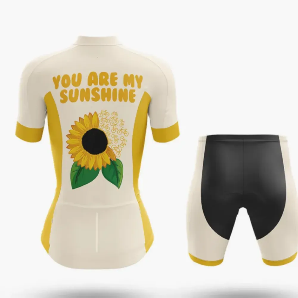 Sunshine Cycling Jersey Floral Yellow/White/Green