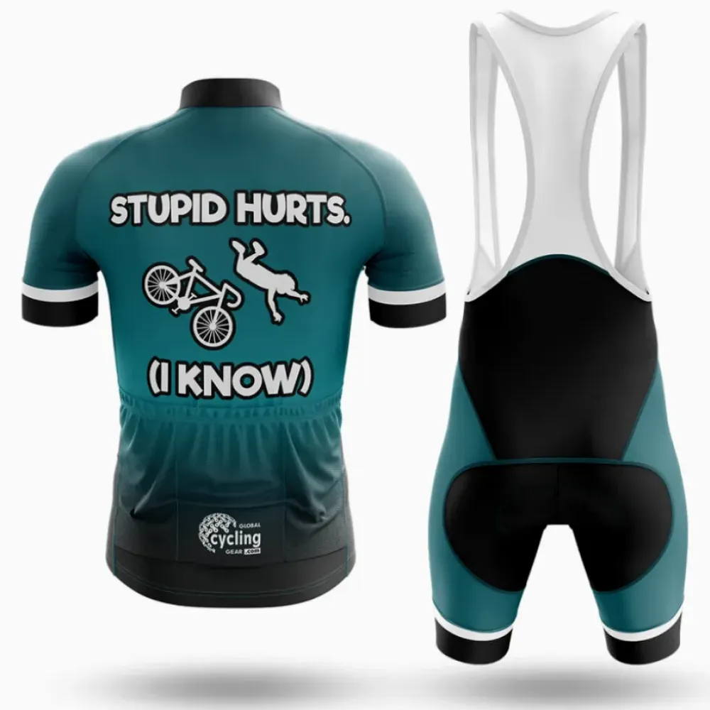 Cycling Kit Stupid Hurts Teal/Black/White