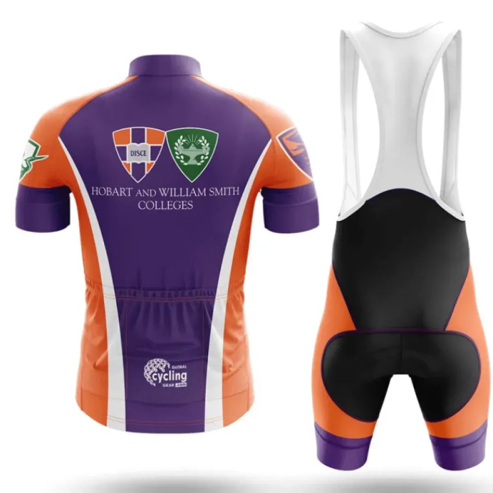 Hobart and William Smith Colleges Cycling Kit Full Set Purple/Orange/White