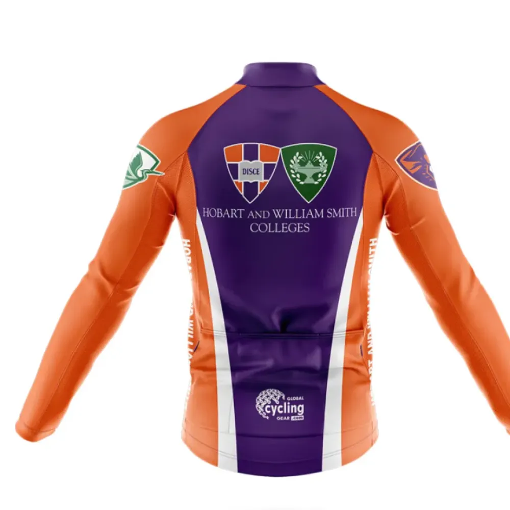 Hobart and William Smith Colleges Cycling Kit Full Set Purple/Orange/White