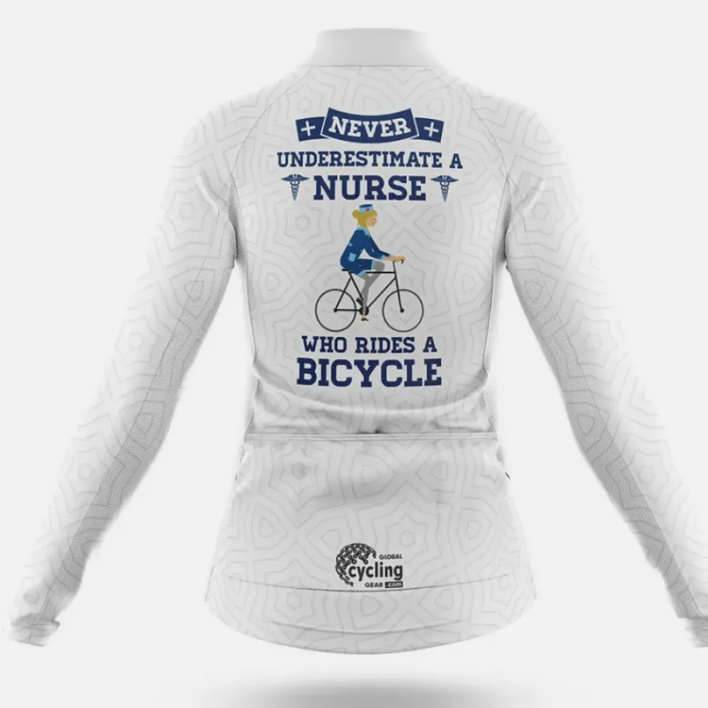 Cycling Nurse Never Underestimate White/Blue/Grey