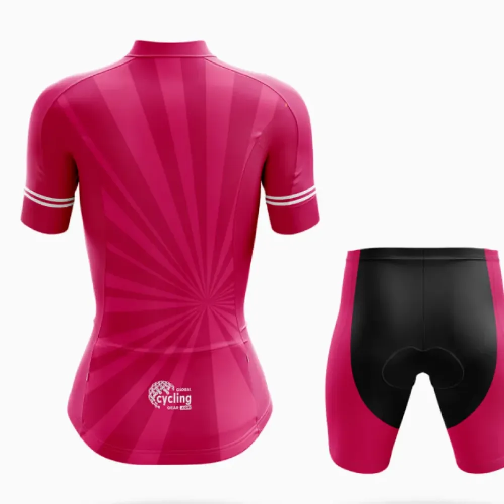 Women's Cycling Kit We Can Do It Pink/Blue/Black