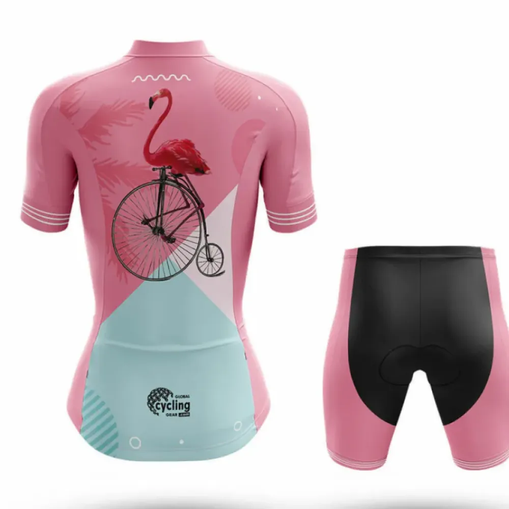 Flamingo Jersey Unique Pink/Light Blue/White