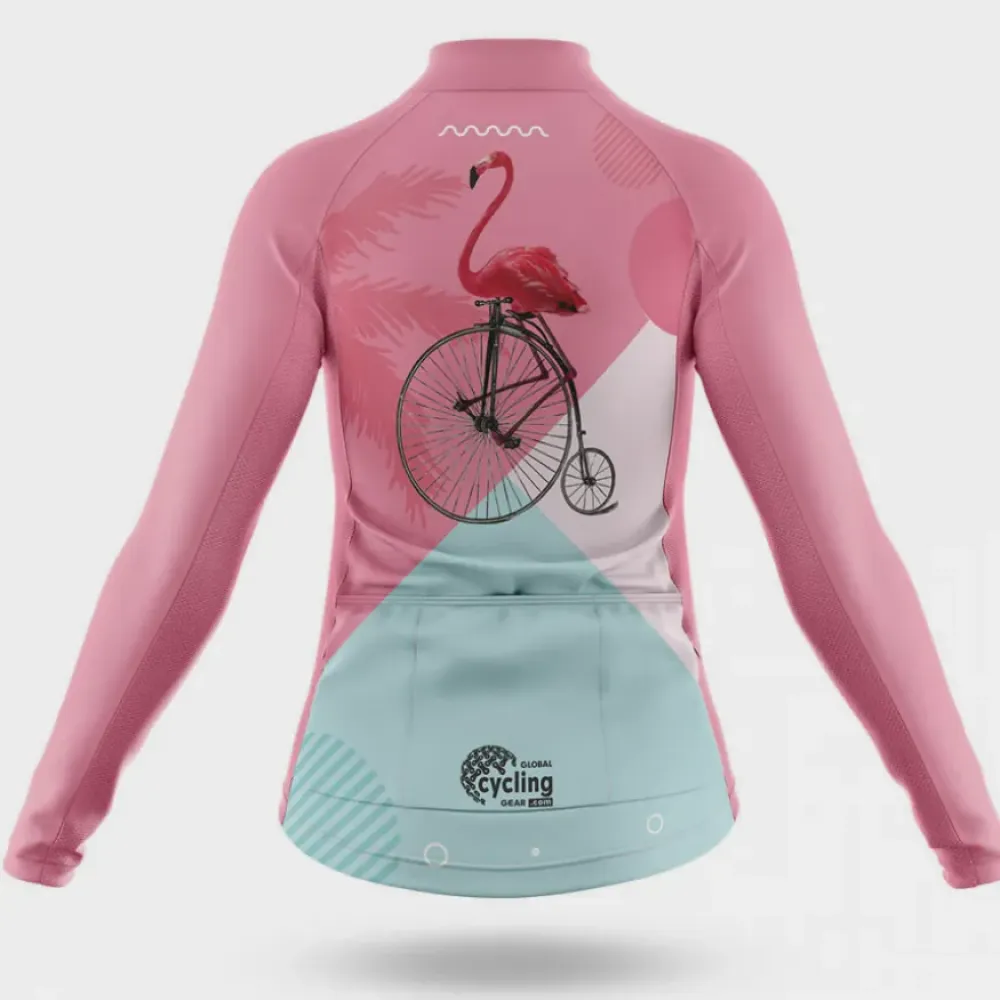 Flamingo Jersey Unique Pink/Light Blue/White