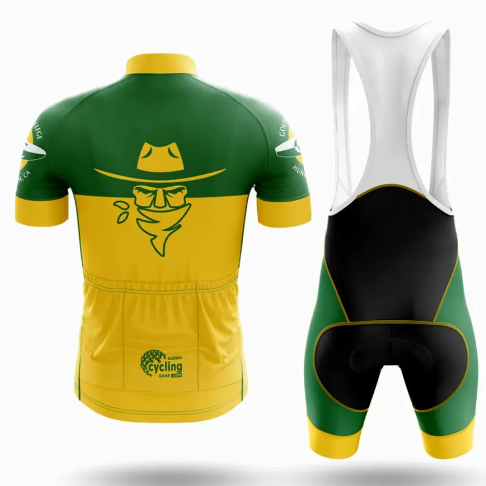 Golden West College Long Sleeve Cycling Jersey Yellow/Green/Black