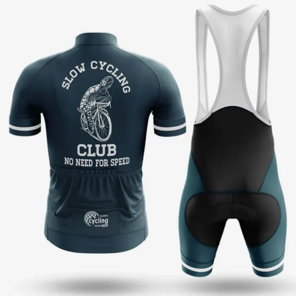 Slow Cycling Club No Need for Speed Navy/Teal/Grey