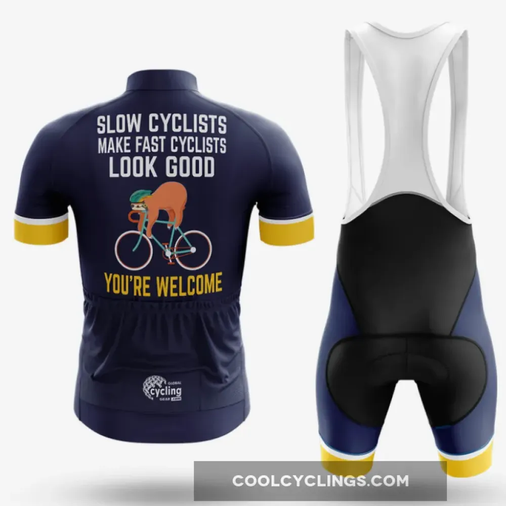 Cycling Bibs Ver.3 Comfortable Navy/Yellow/White