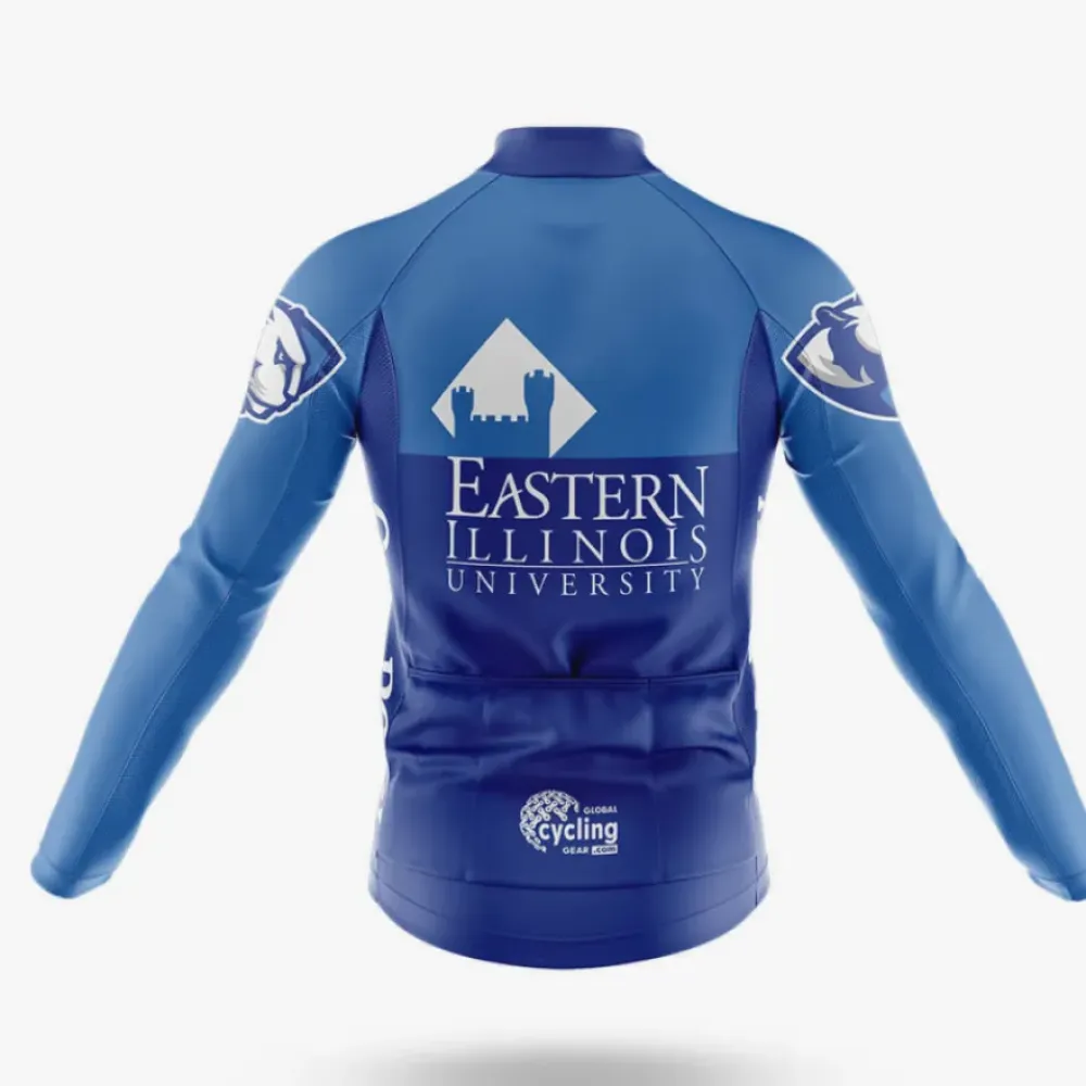 Eastern Illinois University Long Sleeve Cycling Jersey Blue/White/Navy