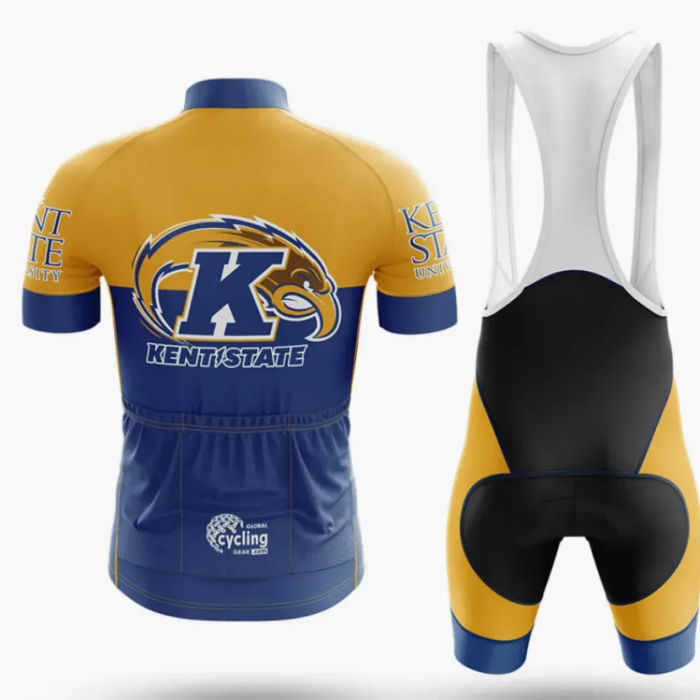 Kent State University Cycling Kit Full Set Ver.2 Feature Navy/Yellow/White