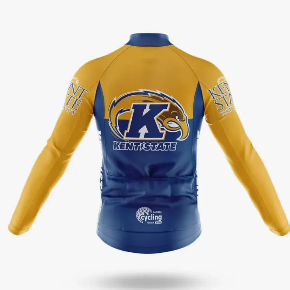 Kent State University Cycling Kit Full Set Ver.2 Feature Navy/Yellow/White