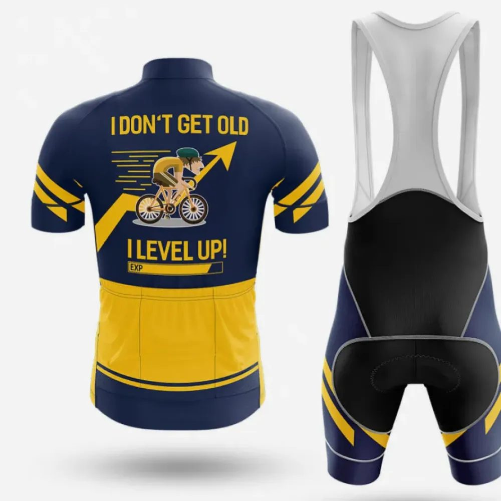 Don't Get Old Cycling Bibs Ver.2 Breathable Navy/Yellow/White