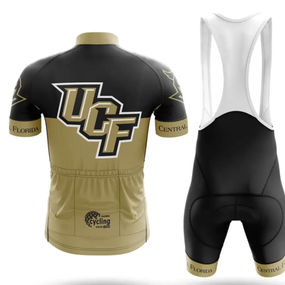 University of Central Florida Cycling Kit Full Set Ver.2 Central Florida Gold/Black/White