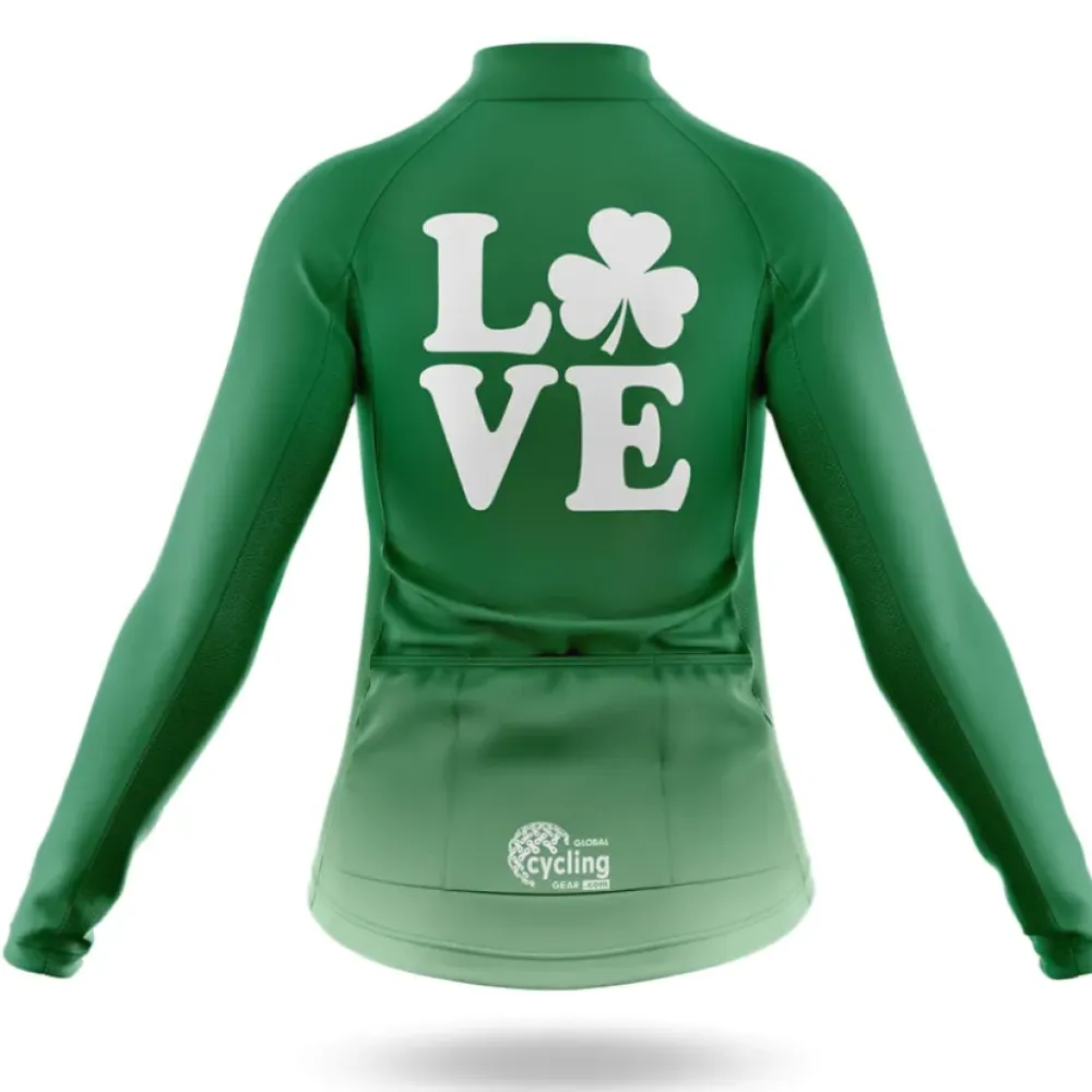 Shamrock Love Cycling Jersey Green/White/Black