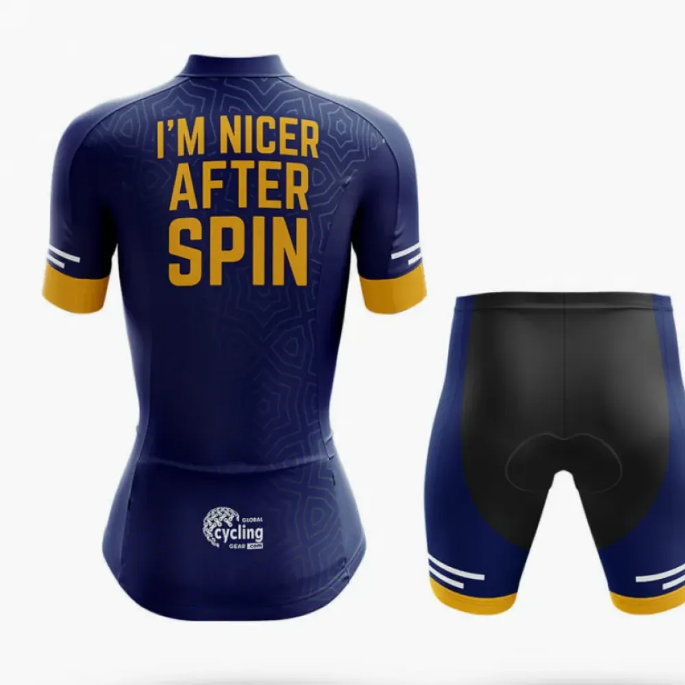 Spin Wear I'm Nicer Navy/Yellow/Gold