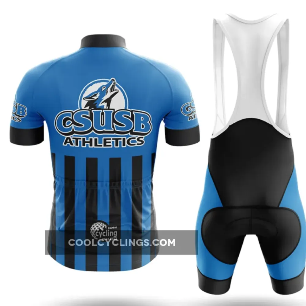 CSUSB Athletics USA Cycling Jersey Blue/Black/White