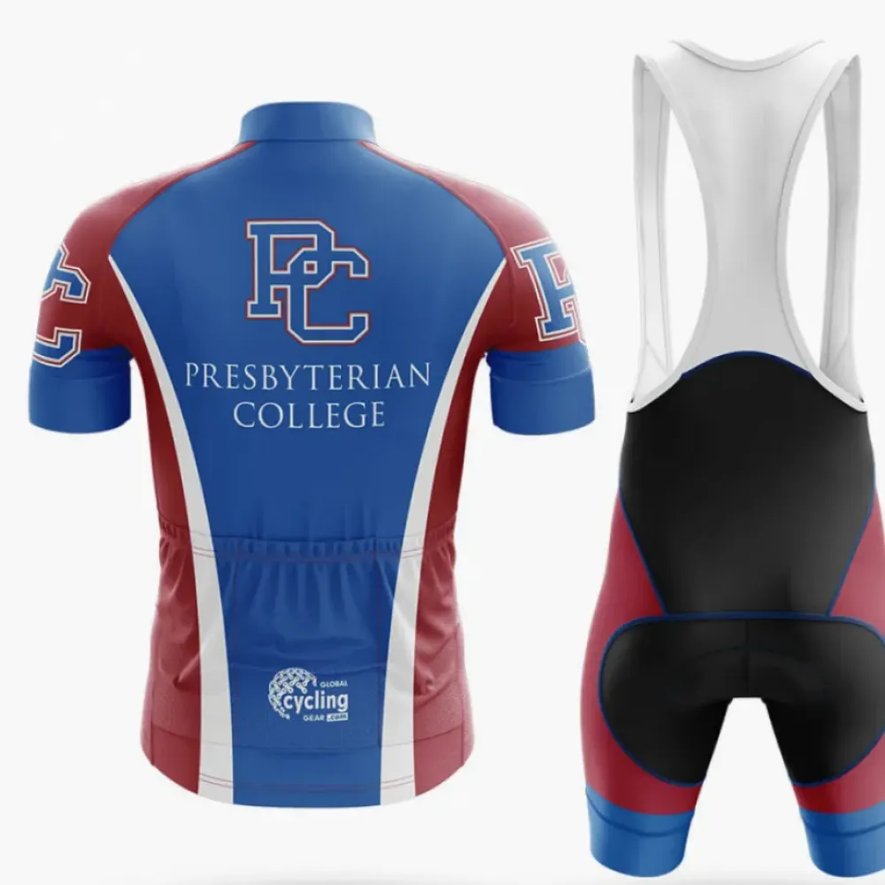 Presbyterian College Cycling Jersey Blue/Burgundy/White
