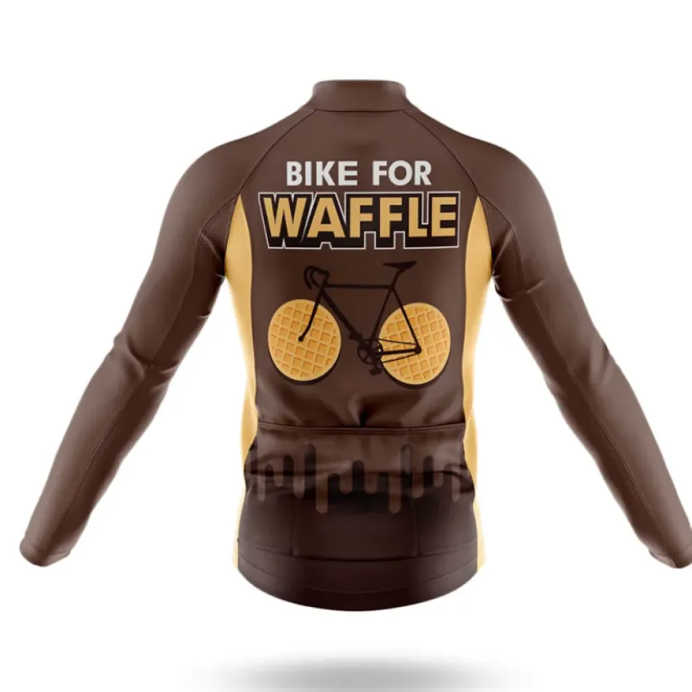 Waffle Bike Cycling Kit Unique Design Brown/Gold/White