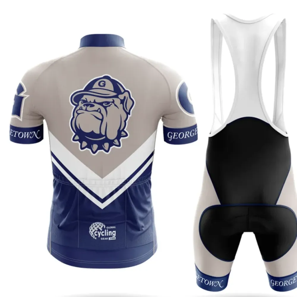 Georgetown University Cycling Bibs Ver.3 Comfortable Navy/White/Grey