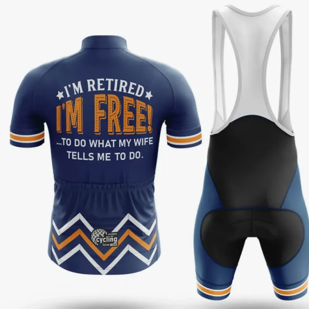 Retired V7 Cycling Jersey Navy/Orange/White