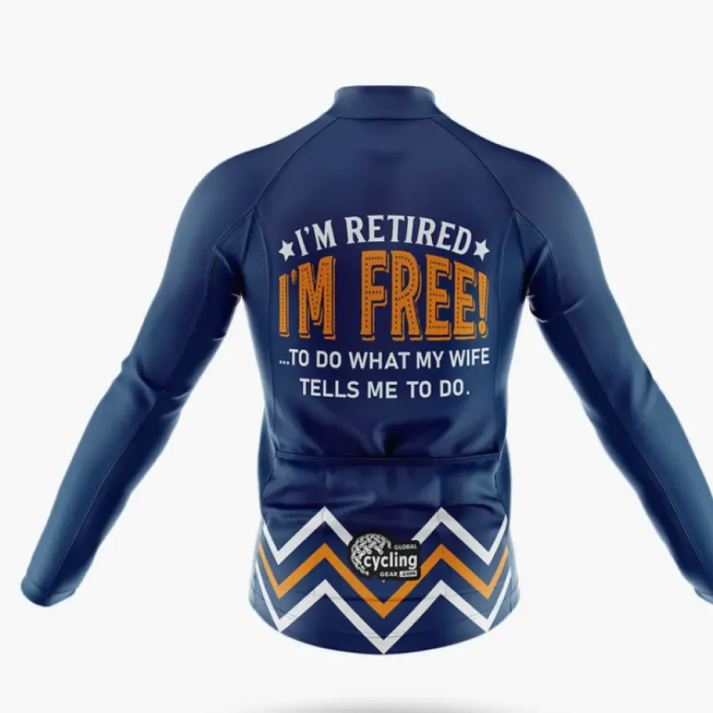 Retired V7 Cycling Jersey Navy/Orange/White